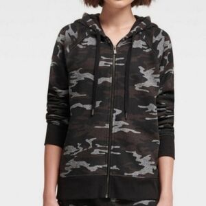 DKNY Women’s Sport Camo Black Gray Hoodie new
